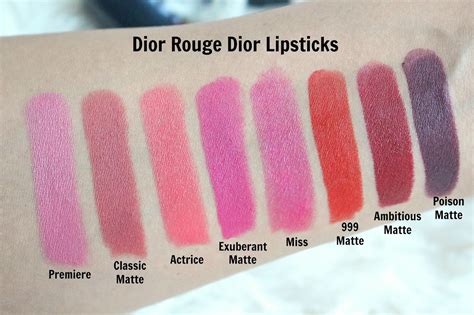 rouge dior swatches